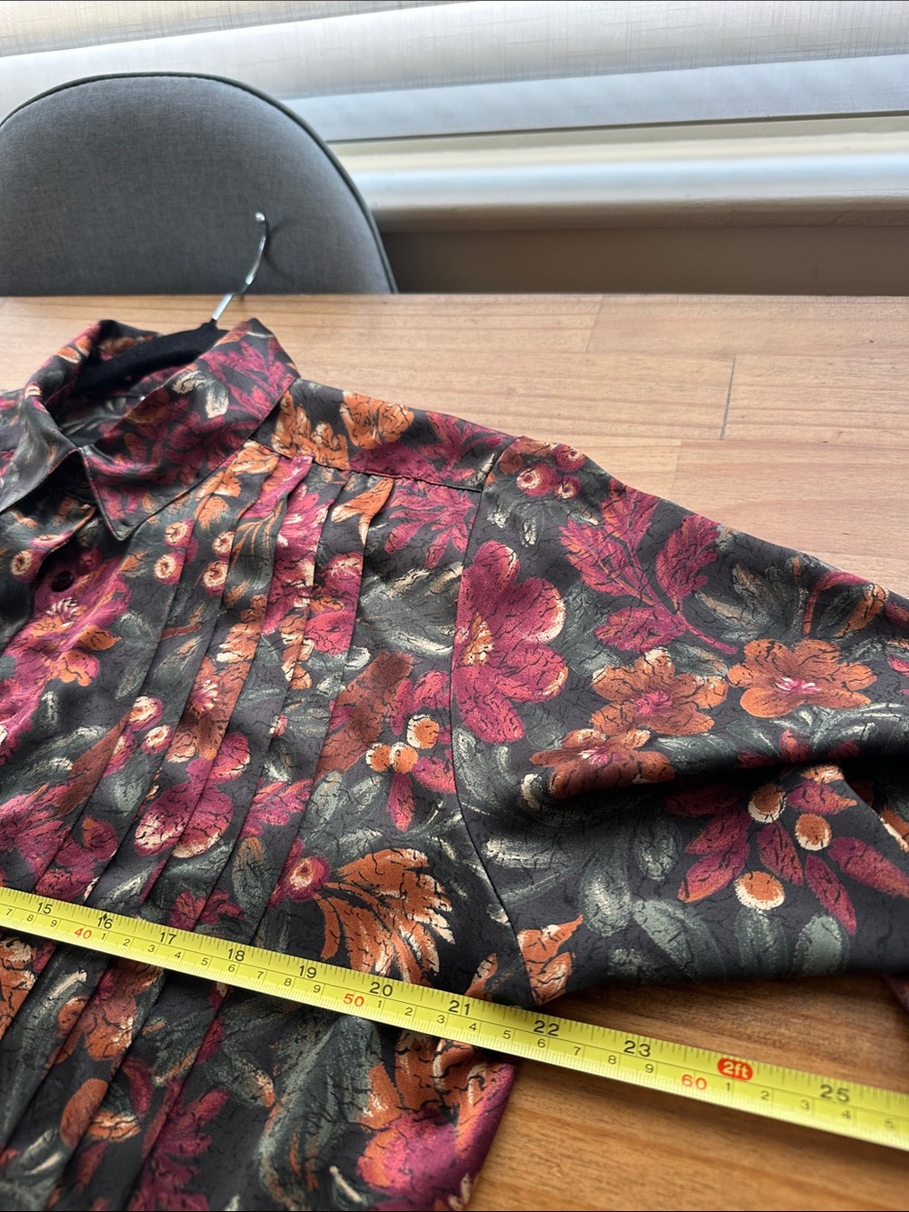Fall Color Floral Blouse - Picture 8 of 10